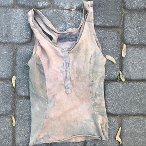 Crossfox henley tank top